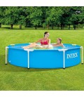 Басейн Intex 28205 Metal Frame Pool 244x51 см блакитний