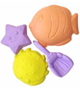 М'які пасочки для піску Beach Toys 4 предмета (HG-753-1)