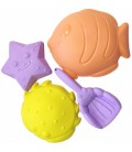 М'які пасочки для піску Beach Toys 4 предмета (HG-753-1)