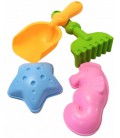 М'який набір пасочек Beach Toys для гри з піском (858-1)